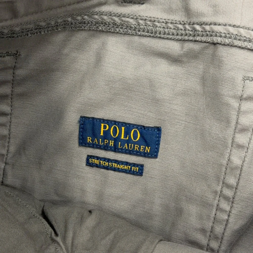 Polo Ralph Lauren Pants Stretch Straight Fit Five Pocket Grey Mens 36x32